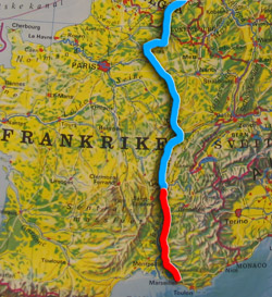 Kart Frankrike